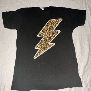 Black Cheetah Lightning Tee